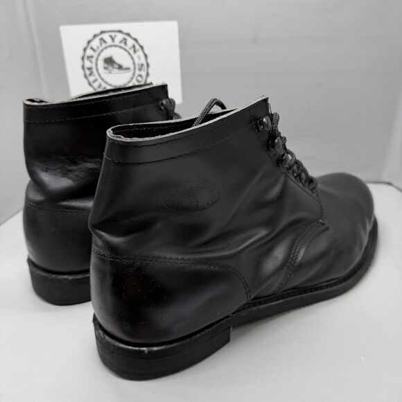 CAROLINA USA RED BIRD BLACK STEELTOE VINTAGE ENGINEER BIKER BOSS BOOTS Sz 14 EEE main image 5